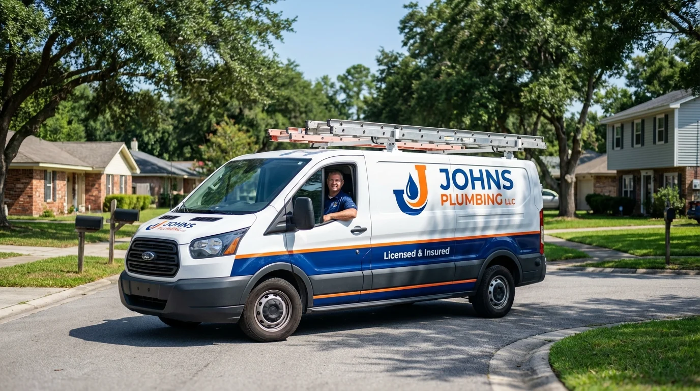 Johns Plumbing LLC service van in Metlakatla, AK