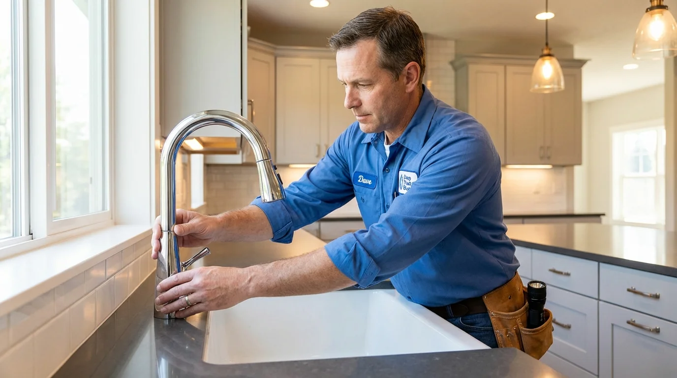 Kitchen faucet installation by Johns Plumbing LLC in Metlakatla
