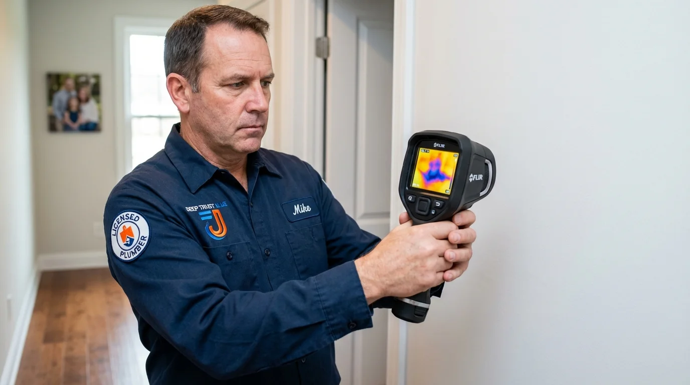 Thermal imaging leak detection by Johns Plumbing LLC in Metlakatla